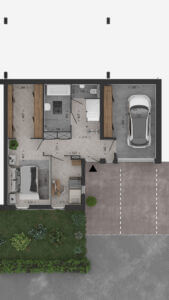 Twee-onder-een-kap-woningen sGravenzande - Plattegrond 03 - Nieuwbouwproject Waelzicht